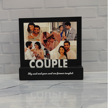 Sublimation Wooden Photo With Couple Quotes