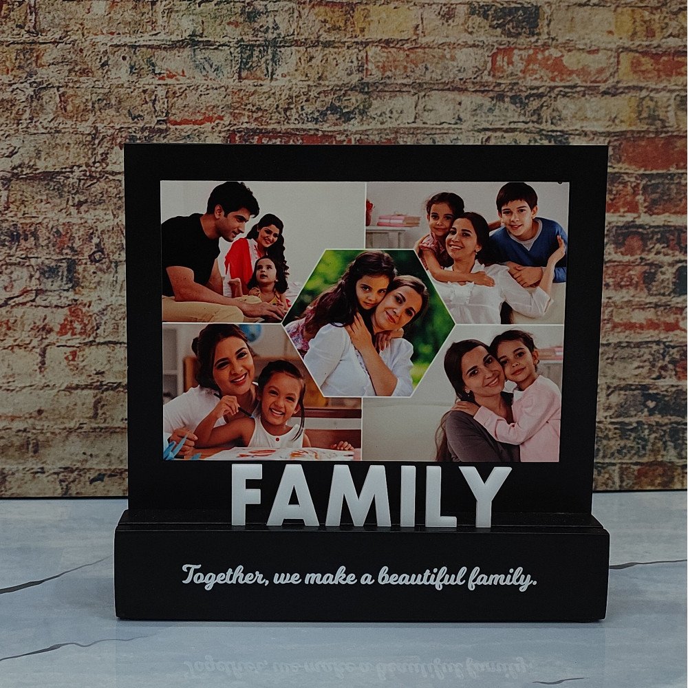 Sublimation Wooden Photo With Family Quotes