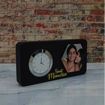 Sweet Memories Clock Table Top with Photo