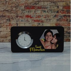 Sweet Memories Clock Table Top with Photo