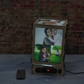 Personalised Photo Musical Lamp With Speaker