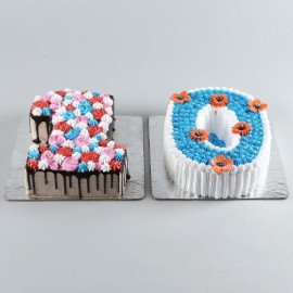 10 Number Choco Pineapple Cake