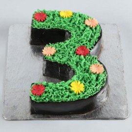 3 Number Truffle Cake