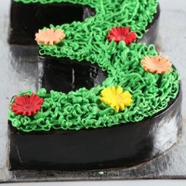 3 Number Truffle Cake