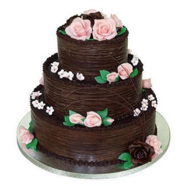 3 Tier Chocolate Cream Cake