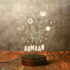 Rocket Personalized Night Lamp 