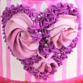 4 Layer Special Heart Chocolate Cake