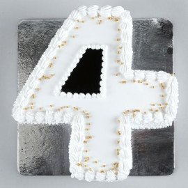 4 Number Black Forest Cake