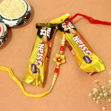 5 Star Floral Rakhi Combo