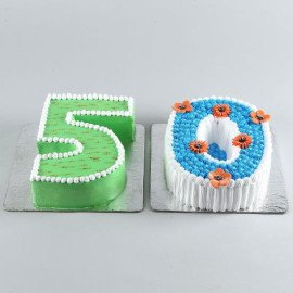 50 Number Choco Pineapple Cake