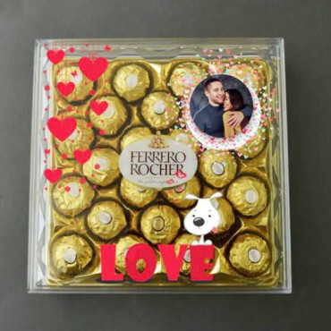 Sugary Surprise (Ferrero Rocher engraved with love and image)