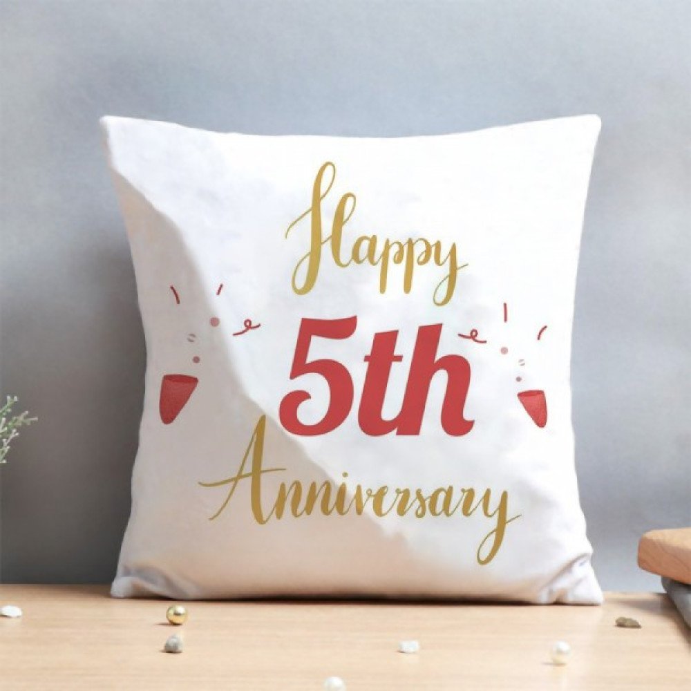 5th Anniversary Celebration Cushion