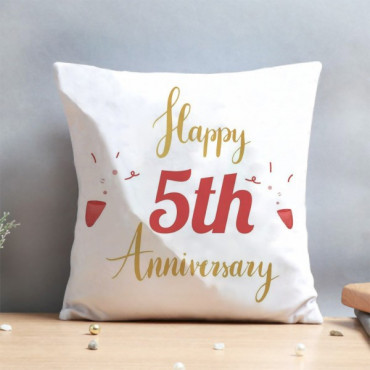 5th Anniversary Celebration Cushion