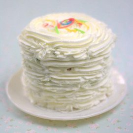 6 Layer Rainbow Creamy cake