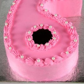6 Number Chocolate Cake