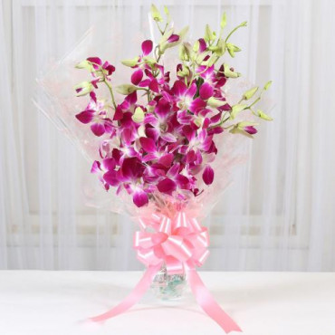 6 Royal Orchids Bunch