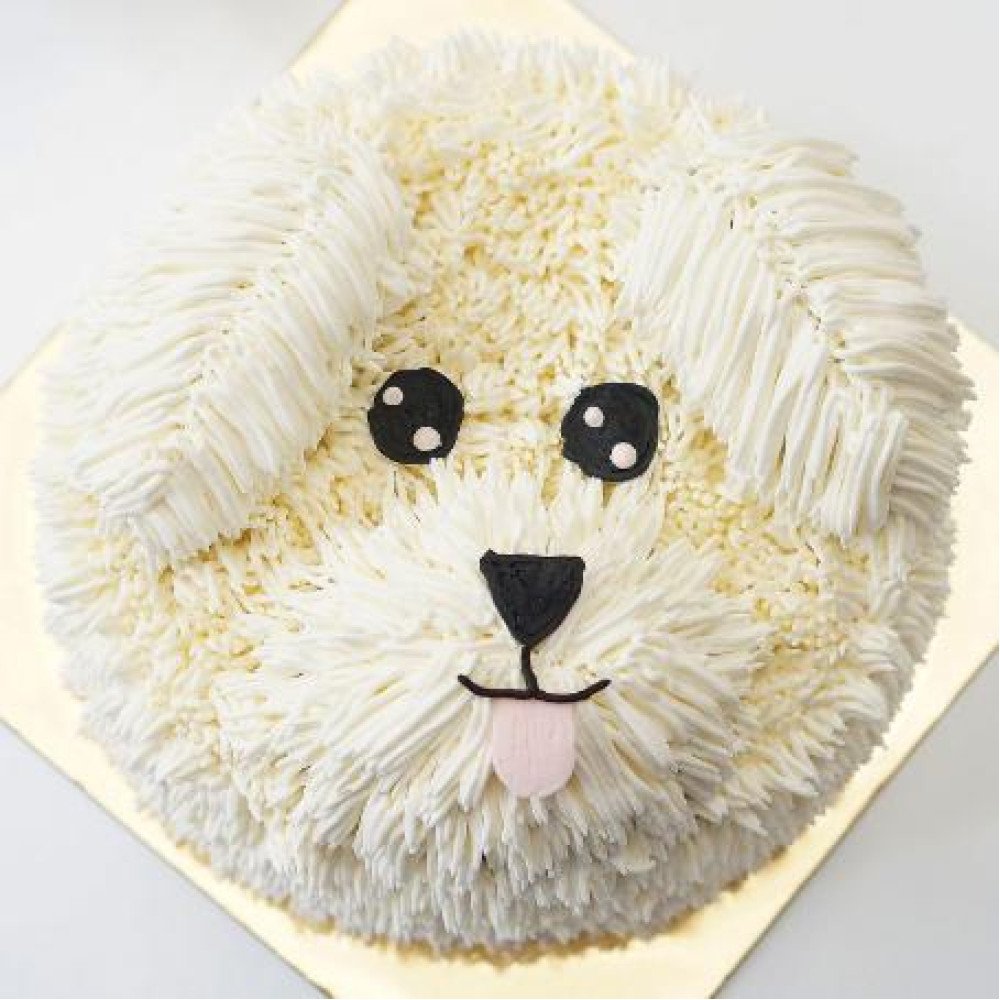 Adorable Pup Chocolate Cream Cake