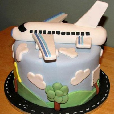 Airplane Fondant Cake