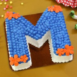 Alphabet M Cake