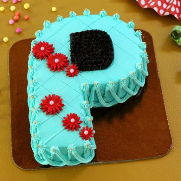 Alphabet P Cake