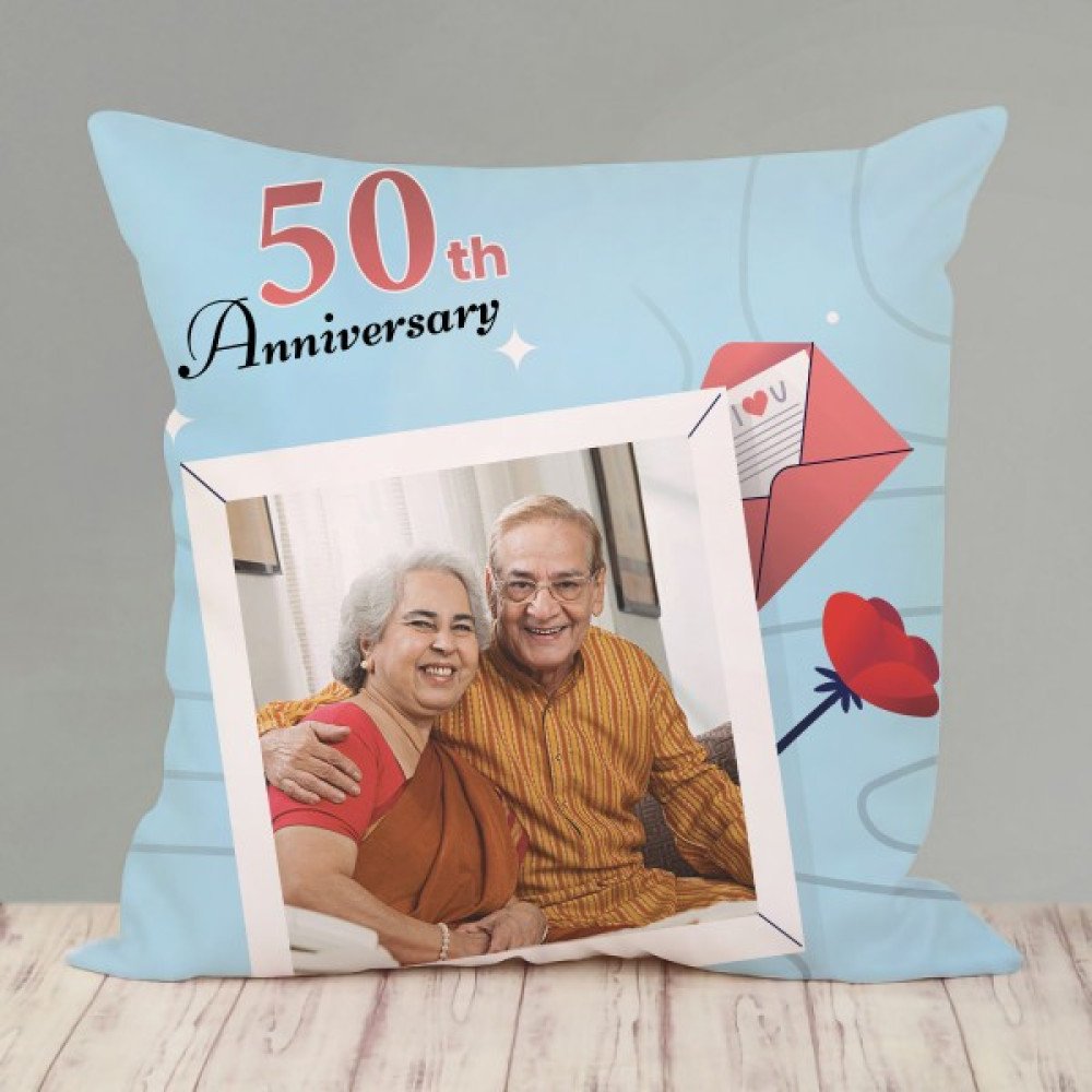 Amusing 50th Anniversary Cushion