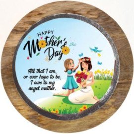 Angel Mother Chocolate Photo Cake
