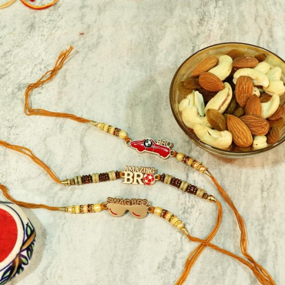 Appetizing Dryfruit N Lovely Rakhi