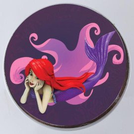 Ariel Cartoon Pineapple Photo Cake