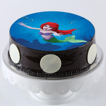Ariel Chocolate Photo Cake