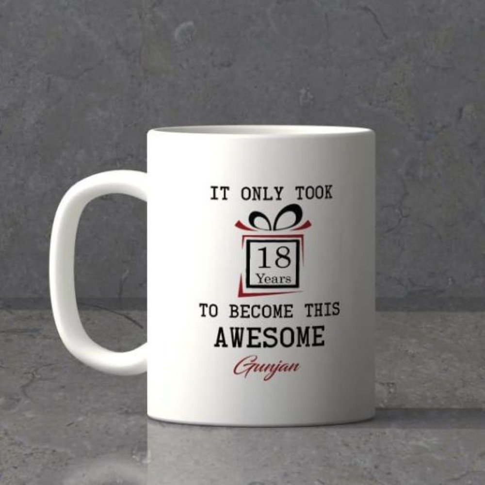 Awesome Birthday Personalized Mug Set