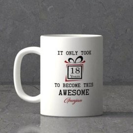 Awesome Birthday Personalized Mug Set
