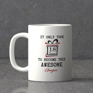 Awesome Birthday Personalized Mug Set