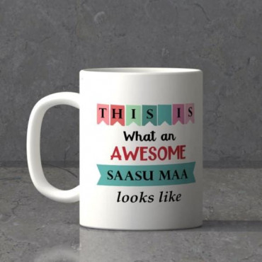 Awesome Saasu maa Personalized White Mug