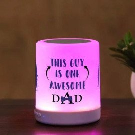 Awesome Dad Personalized Bluetooth LED Speaker