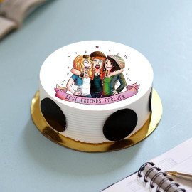 BFF Special Pineapple Photo Cake