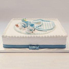 Baby Boy Chocolate Cake