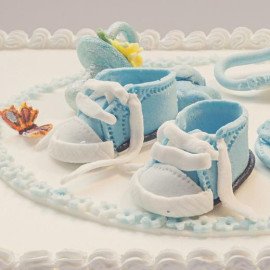 Baby Boy Chocolate Cake