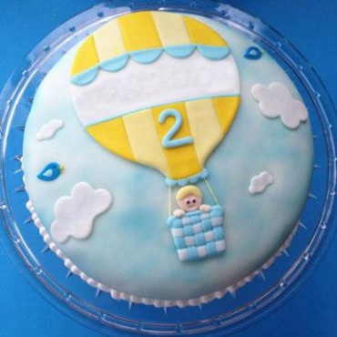 Baby in Balloon Cake