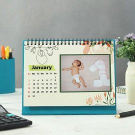 Baby's First Year Personalized Spiral 2022 Desk Calendar