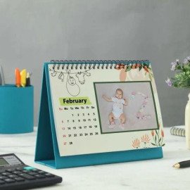 Baby's First Year Personalized Spiral 2022 Desk Calendar