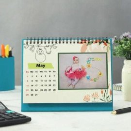 Baby's First Year Personalized Spiral 2022 Desk Calendar