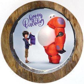 Baymax Chocolate Photo Cake