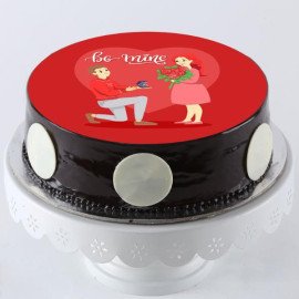Be Mine Chocolate Photo Cake