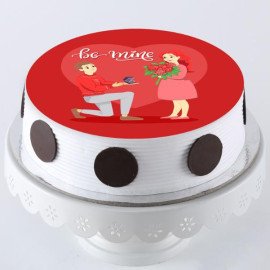 Be Mine Pineapple Photo Cake