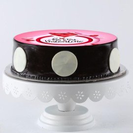 Be My Valentine Chocolate Photo Cake