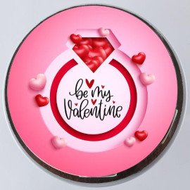 Be My Valentine Chocolate Photo Cake