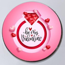 Be My Valentine Pineapple Photo Cake