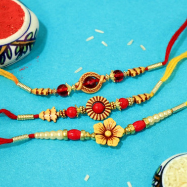 Beaded with Love Rakhi Trio