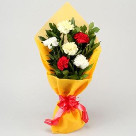Beautiful Carnations Hand Tied Bunch