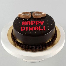 Beautiful Diwali Diya Chocolate Cake